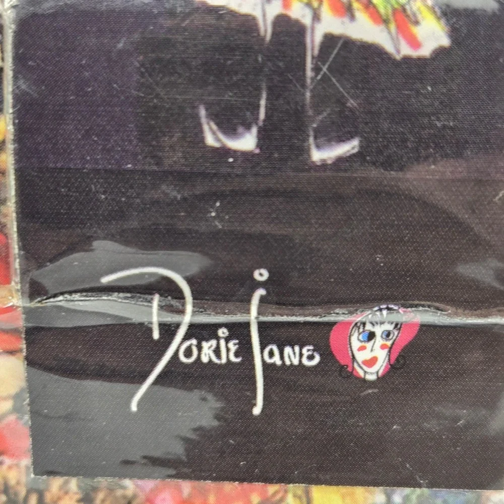 Dorie Jane Handbag Retro Remix Dorie Fans Pop Art Vintage Box Pursen Black White